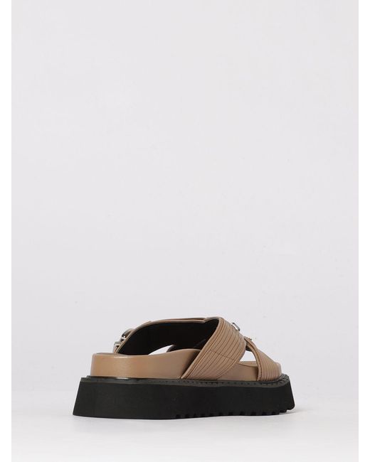 Pinko Multicolor Kate Leather Platform Sandals