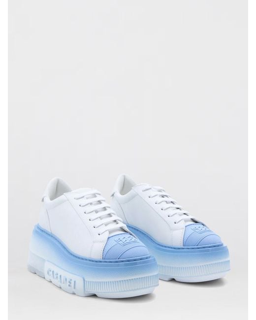 Casadei Blue Nexus Leather Sneakers