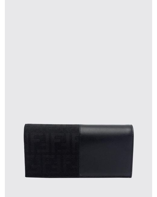 Fendi Gray Continental Wallet for men