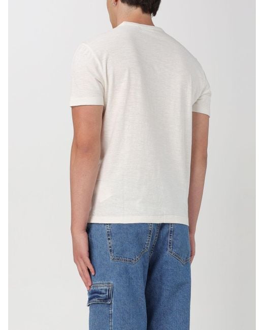 T-shirt in cotone organico di Calvin Klein in Blue da Uomo
