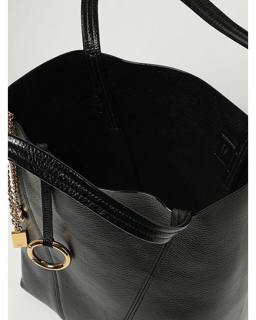 Chloé Black ChloÉ Spin Hammered Leather Bag