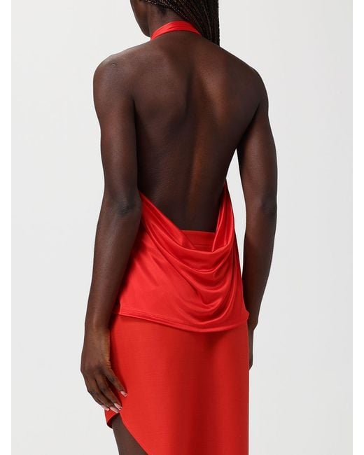 Elisabetta Franchi Red Jersey Top