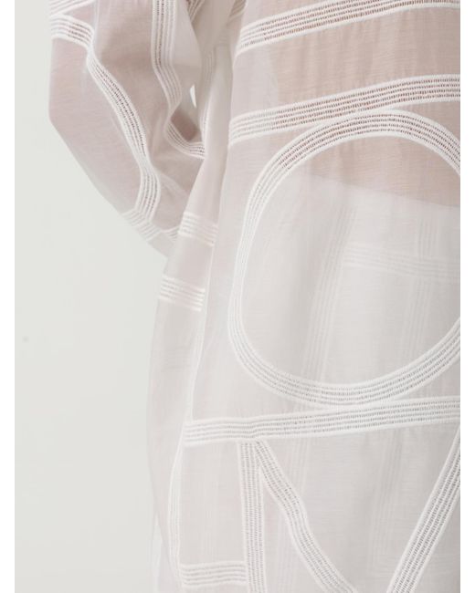 Camisa Mujer Totême  de color White
