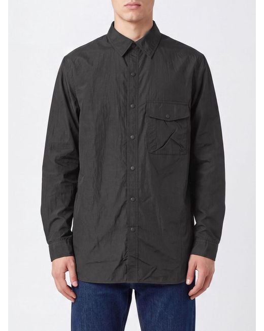 Y-3 Gray 3-Stripes Logo Stretch Technical Fabric Shirt Jacket for men