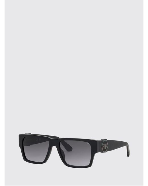 Philipp Plein Gray Sunglasses for men