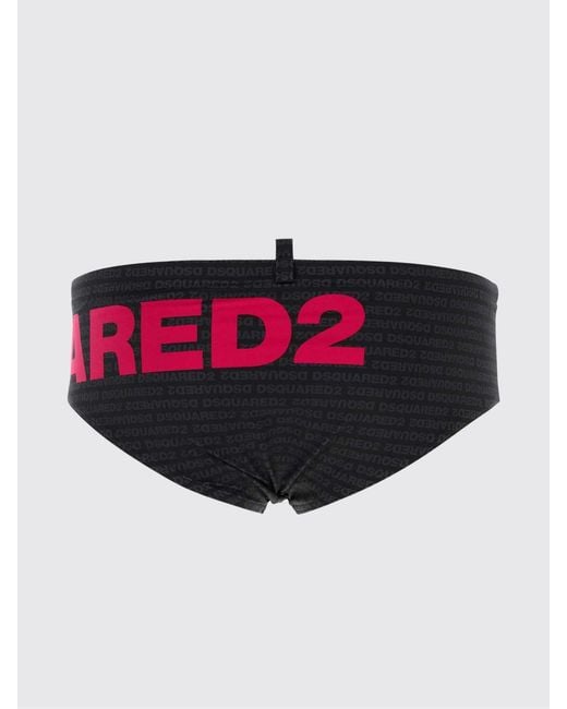 DSquared² Blue Maxi Logo Swimsuit for men