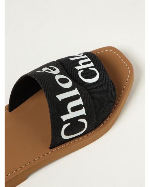 Chloé Black Sliders
