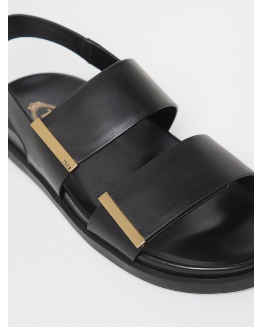 Tod's White Leather Sandal