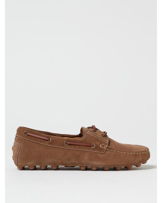 Tod's Brown Gommino Suede Loafer for men