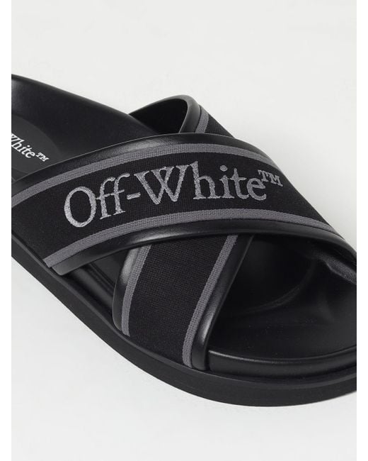 Off- sandales à enfiler légères noires à brides entrecroisées Off-White c/o Virgil Abloh pour homme en coloris Black