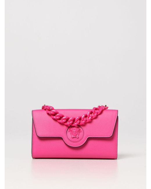 Versace La Medusa Wallet Bag in Pink Lyst