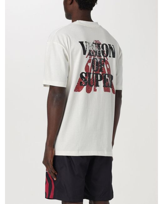 T-shirt in cotone di Vision Of Super in White da Uomo