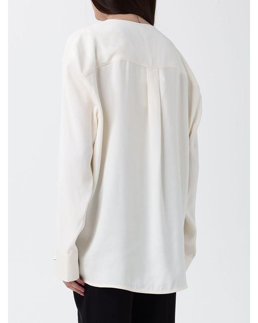 Totême White Viscose Blouse