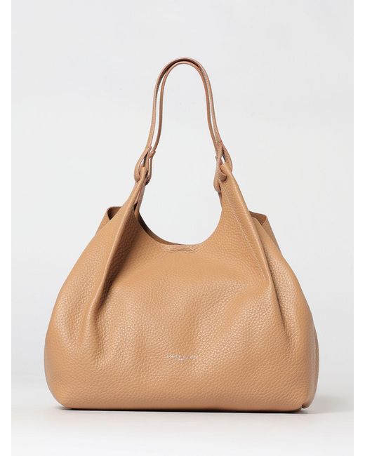 Gianni Chiarini Natural Dua Hammered Leather Bag