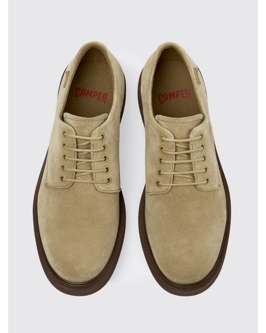 Camper Brown Norman Suede Derbies for men