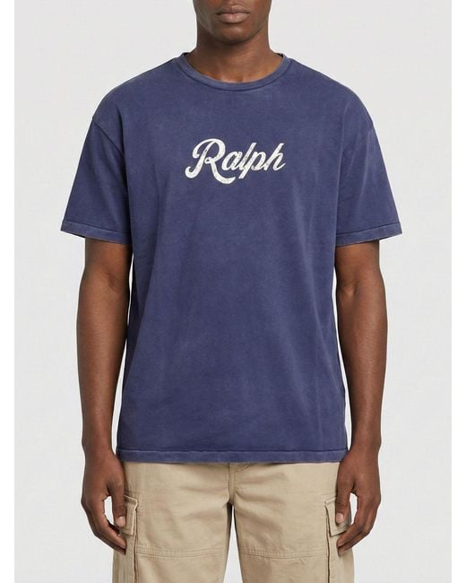 Polo Ralph Lauren Blue Cotton T-Shirt With Logo for men
