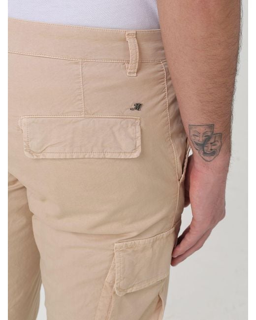 Mason's Natural Stretch Cotton Cargo Trousers for men