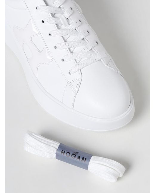 Baskets Rebel H564 En Cuir Hogan en coloris White