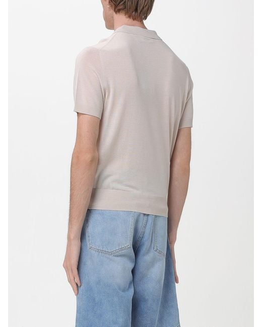 DSquared² Blue Knit Polo Shirt for men