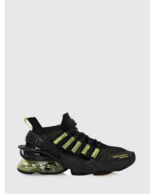 Philipp Plein Black Mesh And Rubber Sneakers for men