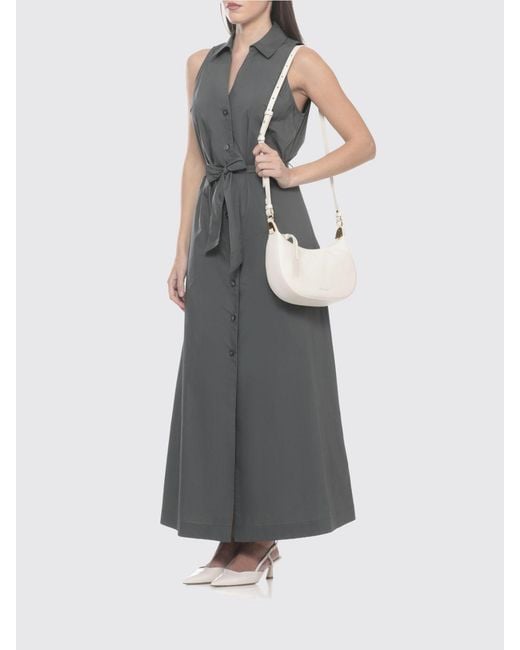 Coccinelle Natural Boheme Grained Leather Bag