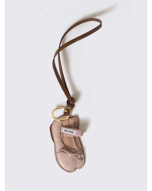 Miu Miu White Key Chain