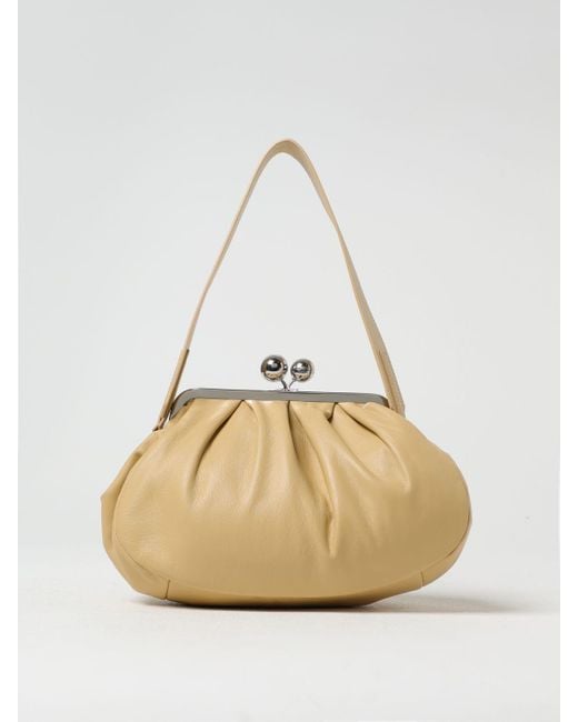 Clutch Cubico di Weekend by Maxmara in Natural