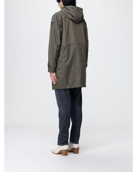 Blauer Gray Nylon Raincoat With Hood