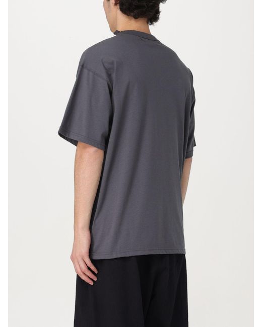 T-shirt in cotone con stampa di Magliano in Gray da Uomo