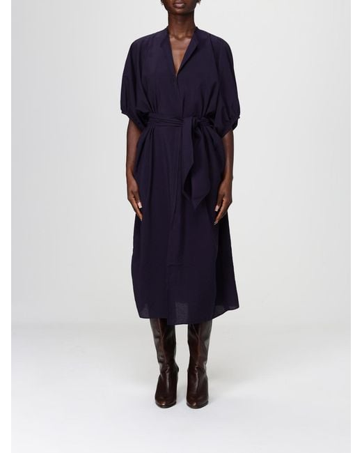 Soeur Blue Jersey Chemisier Dress