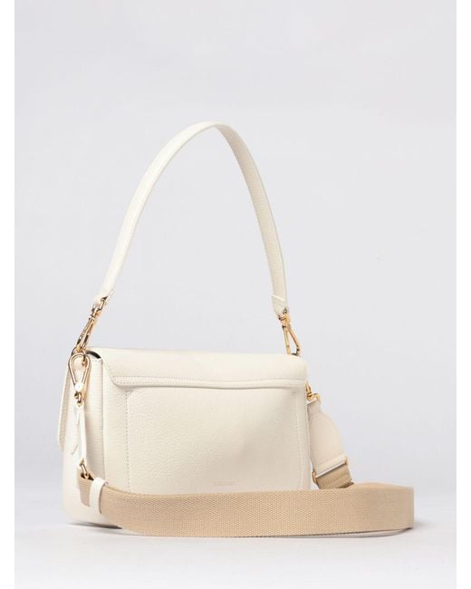 Coccinelle Natural C-Me Lock Leather Bag