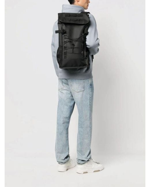 Rains Black Trail Mountaineer Backpack for men