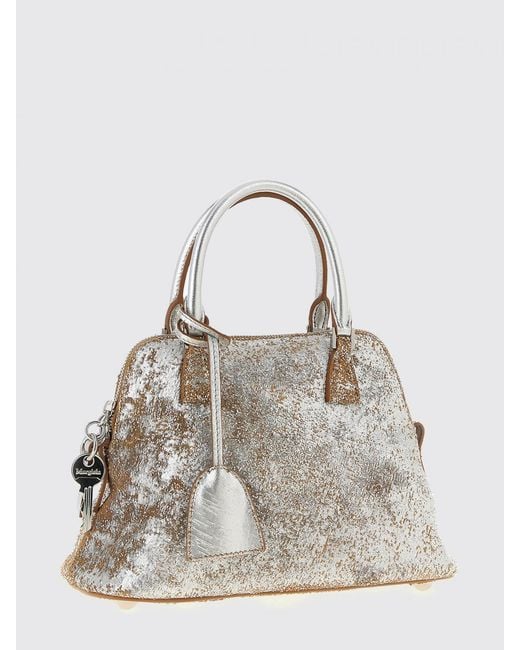 Maison Margiela Gray 5Ac Used Laminated Suede Bag