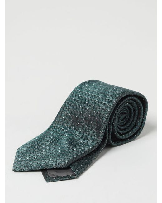 Emporio Armani Green Tie for men
