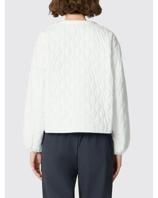 Save The Duck White Short Quilted Jacket