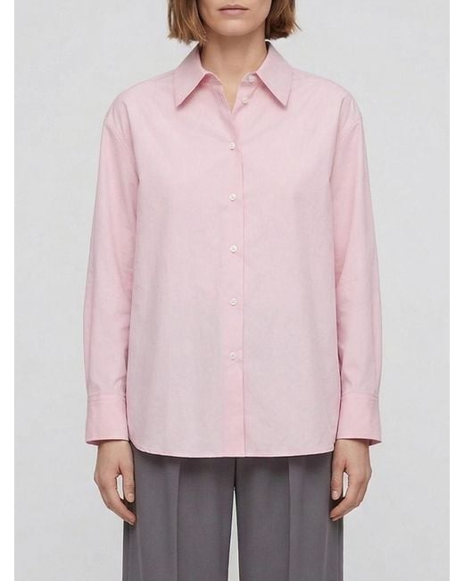 Jil Sander Pink Cotton Casual Shirt