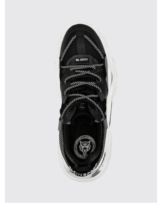 Philipp Plein White Lace-Up Low-Top Sneakers for men