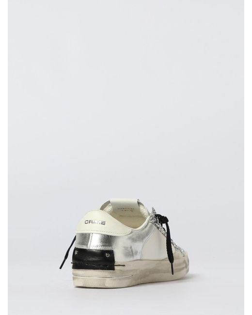 Crime London White Sneakers Damen