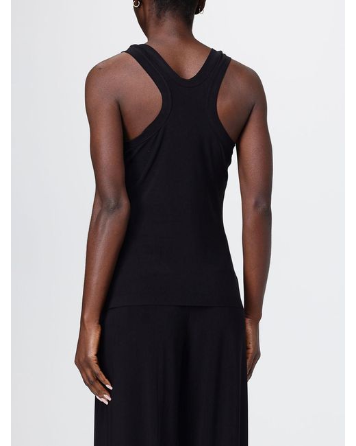 Norma Kamali Blue Basic Cotton Tank Top