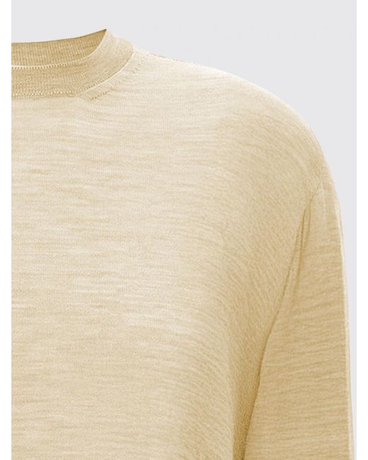 Jil Sander Natural Virgin Wool And Cashmere Sweater