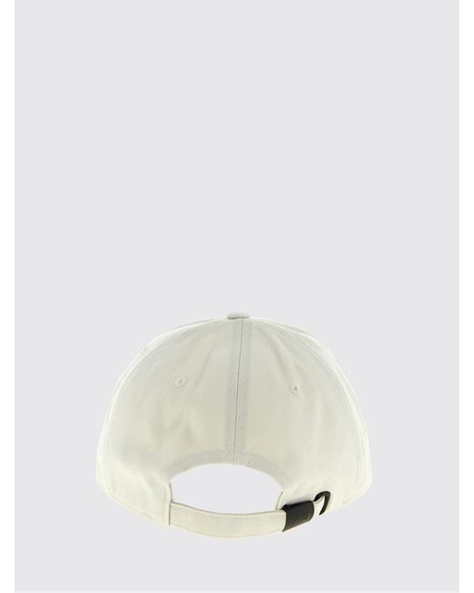 Y-3 White Cotton Cap With Embroidered Logo for men