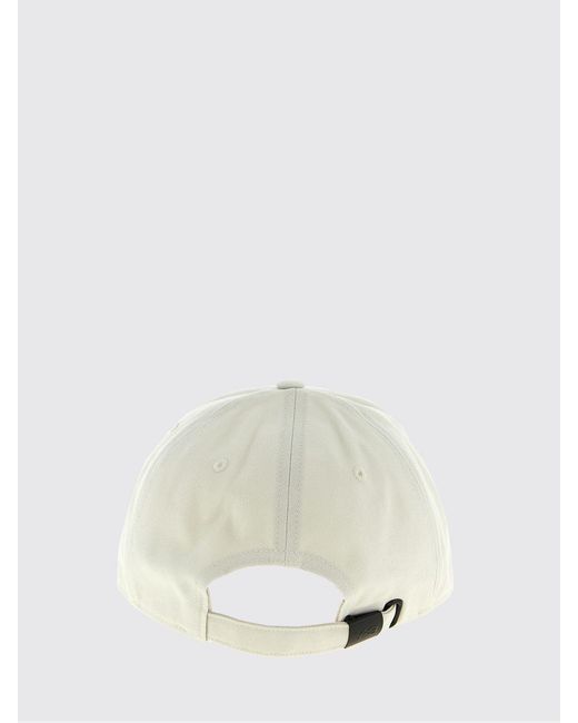 Y-3 White Cotton Cap With Embroidered Logo for men