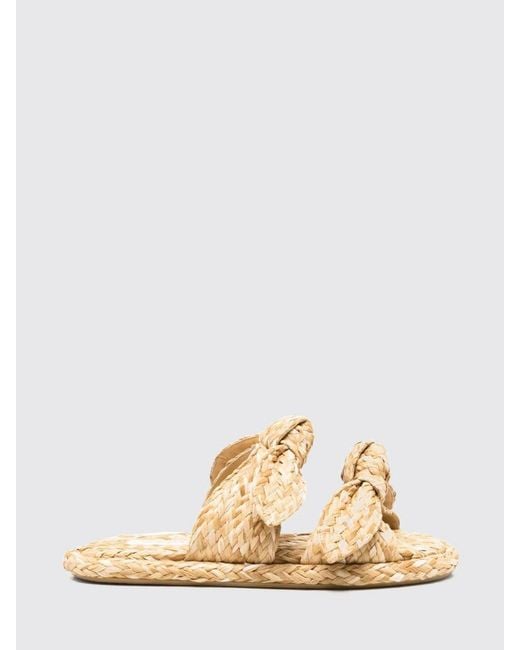 Zimmermann Natural Carousel Raffia Sandals With Knots