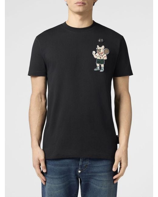 Philipp Plein Black T-Shirt for men