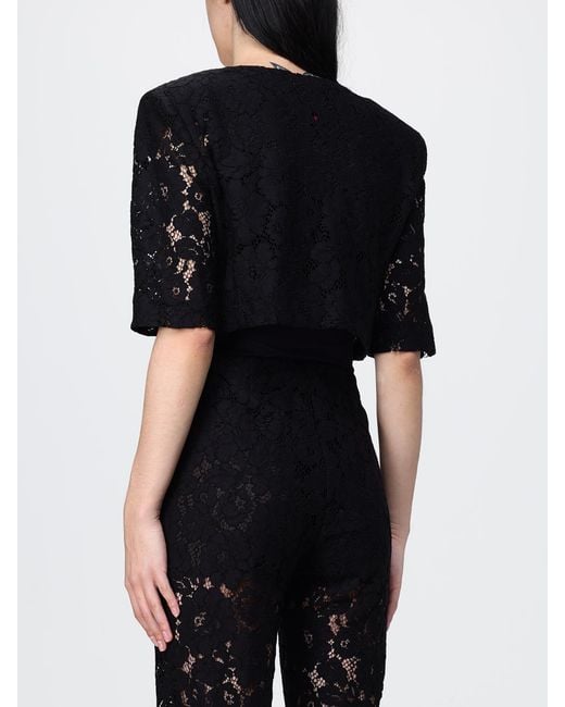 Pinko Black Lace Crop Jacket