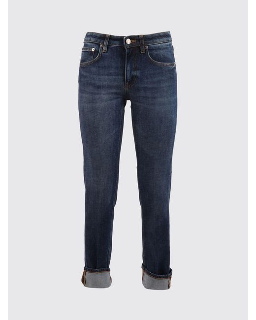 Dondup Blue Stretch Denim Slim Fit Jeans
