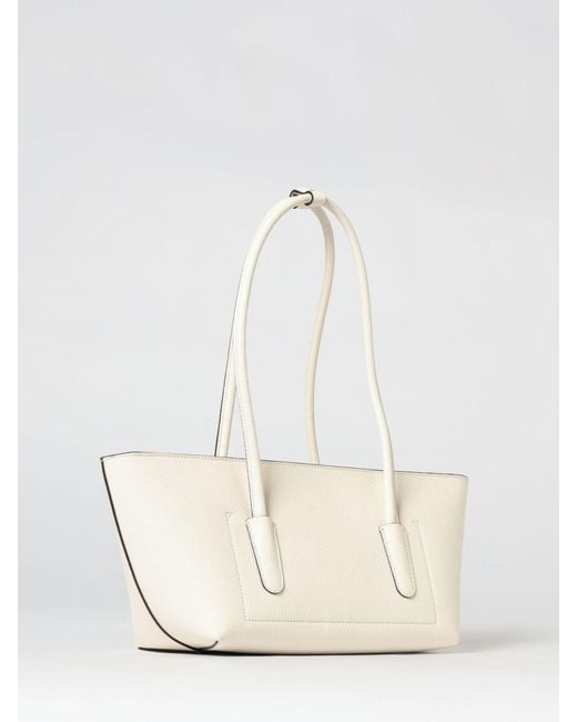 Coccinelle Natural Grained Leather Beat Double Bag