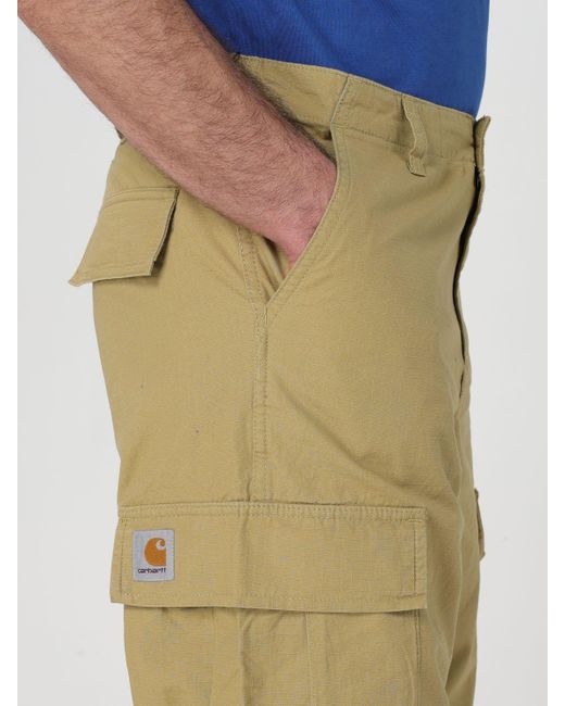 Pantalone cargo in canvas di cotone di Carhartt in Natural da Uomo