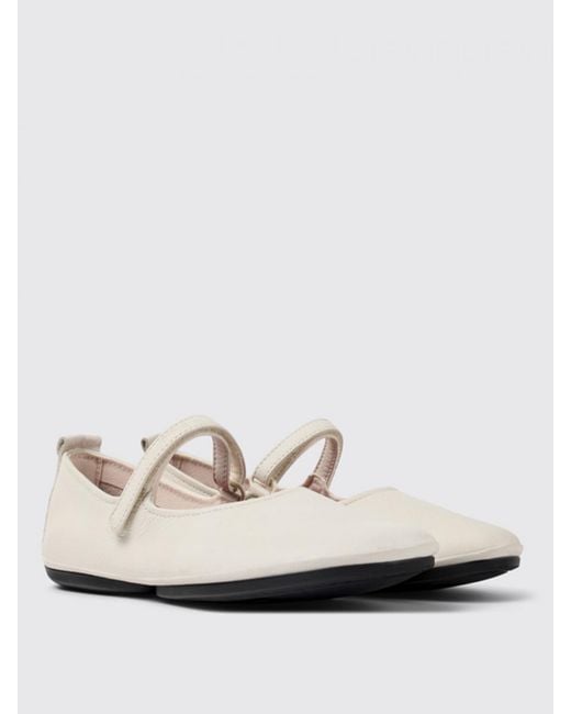 Camper White Ballet Flats