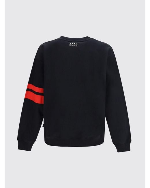 Sweat-Shirt À Col Rond En Coton Avec Logo Gcds pour homme en coloris Black